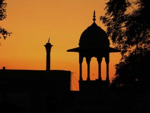 Taj Mahal at sunset